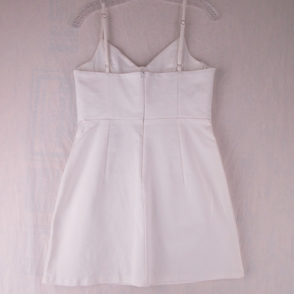 Princess Polly Novella White Bustier Mini Dress Size 10 Structured Corset A-Line - Picture 2 of 14